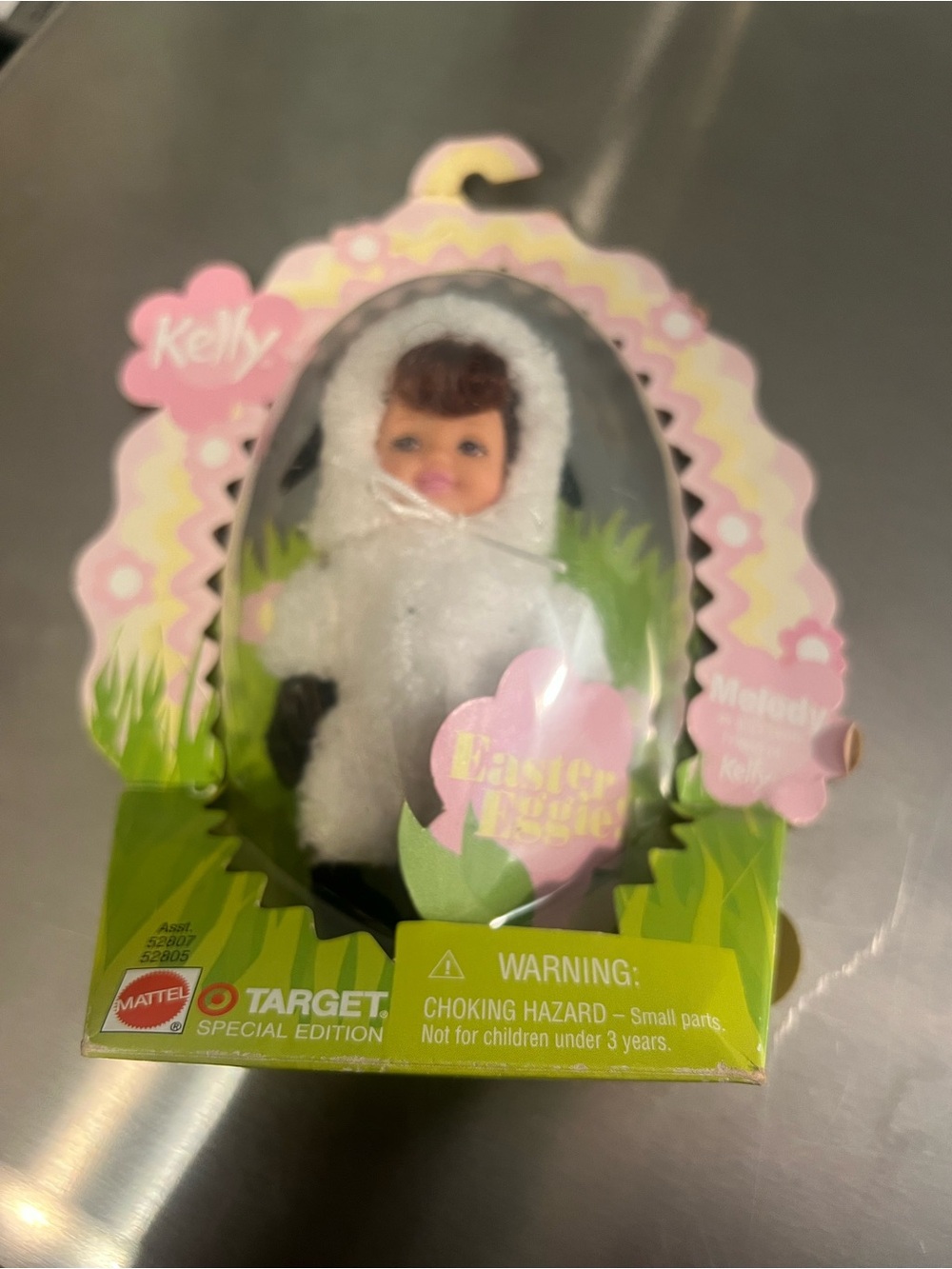 Old New Stock Mattel Kelly in Easter Egg Plush Outfit - Pink and Green Packaging - Picture 1 of 3